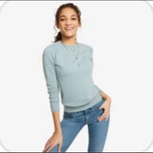 American Giant Merino Wool crew sweater, XS Mineral blue